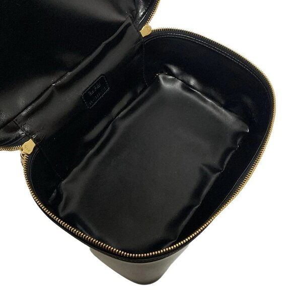 GUCCI Bamboo Black Leather Vanity Bag bran190-101725 - Picture 5 of 6